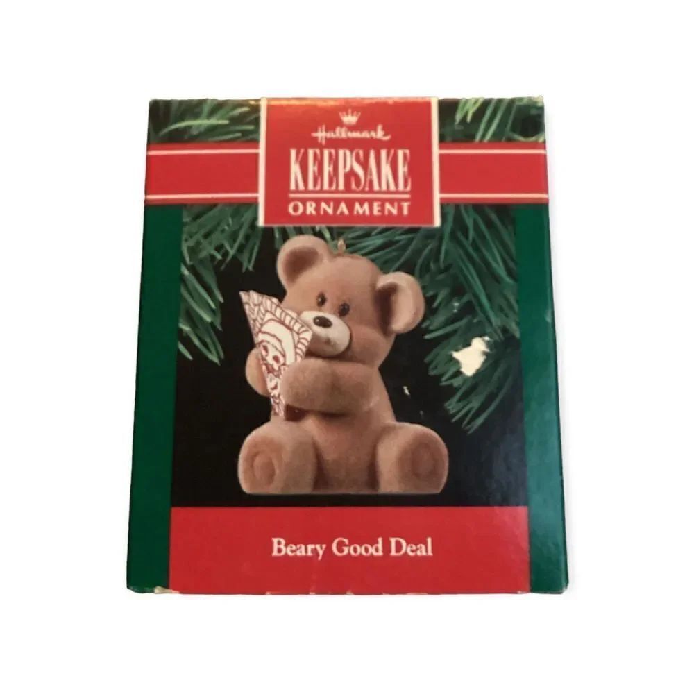 1990 Beary Good Deal Hallmark Keepsake Ornament